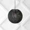 Jonathan Y Luna 15.75" 1-Light Bohemian Modern Woven Rattan/Iron LED Pendant, Black JYL6503C - alternate 5