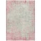 Homeroots 9' X 12' Pink And Ivory Abstract Washable Indoor Outdoor Area Rug 612350 - alternate 3
