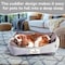 Simple Deluxe FluffyDream Calming Dog Bed, Super Soft Pet Bed with Pillow Edge, Dog Sofa Bed, Cute Bed Sofa for P PTDBEDCUD2420GRY - alternate 4