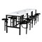 Regency Endure Standing Height Collaborative Table & Chair Set with 12 Pull-Out Stools, White Dry Erase Top 9012-WHT-DVN - alternate 1