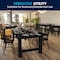 Flash Furniture HERCULES 9' x 40 in. Black Wash Commercial Farmhouse Folding Table, Antique Rustic Solid Pine XA-F-108X40-BW-GG - alternate 6