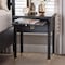 Baxton Studio Tamra Black Wood Nightstand with Pullout Shelf - Modern Bedside Table with Metallic Accents 264-14387-ZORO - alternate 6