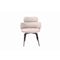 Homeroots Light Gray and Black Faux Leather and Metal Dining Arm Chair 719325 - alternate 1