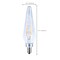 Satco 2 Watt Prismatic HX11 LED - 2700K CCT - Candelabra Base - 120 Volt - Aurora Finish - 2-Card, PK2 S12142 - alternate 2