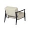 Homeroots 28" Beige and Black Upholstered Cushion and Solid Wood Arm Chair 719436 - alternate 5