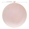 Smarty Had A Party 7.5" Pink with Gold Rim Organic Round Disposable Plastic Appetizer/Salad Plates (120 Plates), 120PK 937PG-CASE - alternate 6
