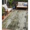 Homeroots 5' X 8' Pewter And Ivory Abstract Washable Indoor Outdoor Area Rug 616185 - alternate 1