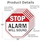 Signmission Stop Alarm Will Sound, 10 inch X 10 inch, Aluminum Metal Signs, 5PK OC-A-5Pack-10-189 - alternate 3