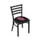 Holland Bar Stool Co BlackLogo Chair, VinylSeat L00418Oklhma - alternate 1