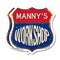 Signmission Manny's Workshop, 18 inch X 18 inch, Plastic Sign, 2PK SHI-P-2PACK-18-489-MANNY - alternate 1