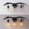 Jonathan Y Wyatt 25.5 in. 3-Light Southwestern Bohemian Resin/Seeded Glass Faux Antler LED Vanity Light, Antique JYL6309B - alternate 2