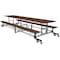 Palmer Hamilton Rectangle Cafeteria Bench Table, 145 in W, 29 in H, Montana Walnut 19F18293012MWTB - alternate 1