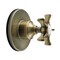 Kingston Brass Single-Handle Three-Way Diverter Valve with Round Trim Kit, Antique Brass KS3033NX - alternate 1