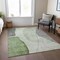 Homeroots 5' X 8' Olive Green And Gray Abstract Washable Indoor Outdoor Area Rug 582015 - alternate 4