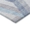 Homeroots 8' Denim Blue Round Geometric Washable Indoor Outdoor Area Rug 608060 - alternate 3