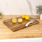 Happimess Eldridge Large 18"W x 12"D Handcrafted Acacia Wood Grain Thick Reversible Cutting Board w/Juice Gro CUT1001A - alternate 4