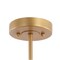 Jonathan Y Jaymes 21.5" 5-Light Farmhouse Industrial Iron Cylinder LED Semi Flush Mount, Brass Gold/Clear JYL9544A - alternate 3