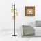 Homeroots 72" Bronze Three Light Traditional Shaped Floor Lamp With Beige Drum Shade 526272 - alternate 4