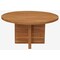 Homeroots 60" Natural Rounded Solid Wood Pedestal Base Dining Table 488702 - alternate 3