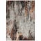 Homeroots 5' X 8' Gray Rust And Ivory Abstract Washable Indoor Outdoor Area Rug 615861 - alternate 2