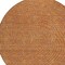 Homeroots 8' Brown Gray And Gold Round Polka Dot Washable Indoor Outdoor Area Rug 599072 - alternate 4
