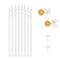 Nuvo Iron 33-in W x 68-in H Glossy Wht Tiger Eye Gate Arched - Self Closing Hardware W/Dbl Side Handle ITGA3368GW - alternate 5