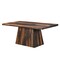Homeroots 75" Brown Solid Wood Pedestal Base Dining Table 565232 - alternate 3