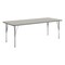 Flash Furniture Wren 72 in x 30 in Adjustable Height Activity Table, Thermal Laminate Top, Short Legs, Light Gray XU-A3072-REC-LTGRY-T-P-GG - alternate 1