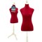Topmaster Mannequin Adjustable Height Durable Foam and Canvas Construction Wooden Base, Compact Shoulder Width TPMAQTO47 - alternate 1