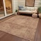 Homeroots 5' X 8' Rust And Beige Medallion Washable Indoor Outdoor Area Rug 616473 - alternate 3