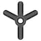 Performance Tool Gear Puller, 2/3 Jaw, 4-3/4 in., Chrome Vanadium W87123 - alternate 2