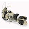 Homeroots 10" Cream Metal Hand Painted Early 1900's Police Motorcycle Model Model Motorcycle 489413 - alternate 1