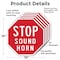 Signmission Stop Sound Horn, 10 inch X 10 inch, Aluminum Metal Signs, 5PK OC-A-5Pack-10-12 - alternate 4