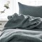 Homeroots Set of Two Slate Gray Linen Pillowcases 520694 - alternate 2