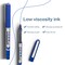 Deli THINK Rollerball Pen 0.7mm, Blue Ink, Capped, 1100m, 12PK EQ20530 - alternate 3