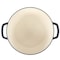 Sur La Table Millau 5.5Qt Enameled Cast Iron Dutch Oven with Lid in Matte Marine with Rose Gold Knob 750122358M - alternate 5