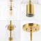 Jonathan Y Watts 10.5" 1-Light Mid-Century Modern Iron/Glass LED Pendant, Brass Gold/Clear JYL6400C - alternate 7