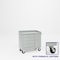 Pucel Mobile Drawer & Door Cabinet, Phenolic Casters, 36 in W x 34 in H x 20 in D, Light Blue PDC-36P - alternate 1