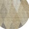 Homeroots 8' Wheat Taupe And Ivory Round Argyle Washable Indoor Outdoor Area Rug 613743 - alternate 5