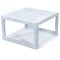 Leisuremod Chelsea Patio Coffee Table With Weathered Grey Aluminum CT30WGR - alternate 1