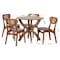 Baxton Studio Kenna Mid-Century Modern Dining Set, 5-Piece 269-13411-10901-ZORO - alternate 5