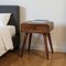 Homeroots 22" Chestnut Solid Wood One Drawer Nightstand 651571 - alternate 7