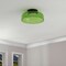 Jonathan Y Kalmar 12" Modern Minimalist Iron/Glass Dimmable Integrated LED Flush Mount, Green/Black JYL7153B - alternate 5