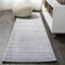 Jonathan Y Haze Solid Low-Pile Light Gray 2 ft. x 10 ft. Runner Rug SEU100K-210 - alternate 1