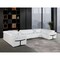 Homeroots White Italian Leather Power Reclining U Shaped Eight Piece Sectional With Console 634664 - alternate 5