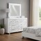 Homeroots Modern White Dresser With 7 Faux Marble Detailed Front Drawer. 384039 - alternate 3