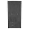 Homeroots 35" Dark Gray Two Drawer Combo Dresser 534934 - alternate 1