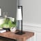 Homeroots 26" Black Metal Desk Table Lamp With White Cone Shade 524491 - alternate 4