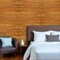 Homeroots Brown 3D Embossed Striped Teak Reclaimed Wood Decorative Wall Panels 617486 - alternate 5