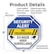 Signmission Security Alert No Trespassing 24 Ho, 6 inch X 6 inch, Plastic Sign, 2PK OC-P-2PACK-6-185 - alternate 5